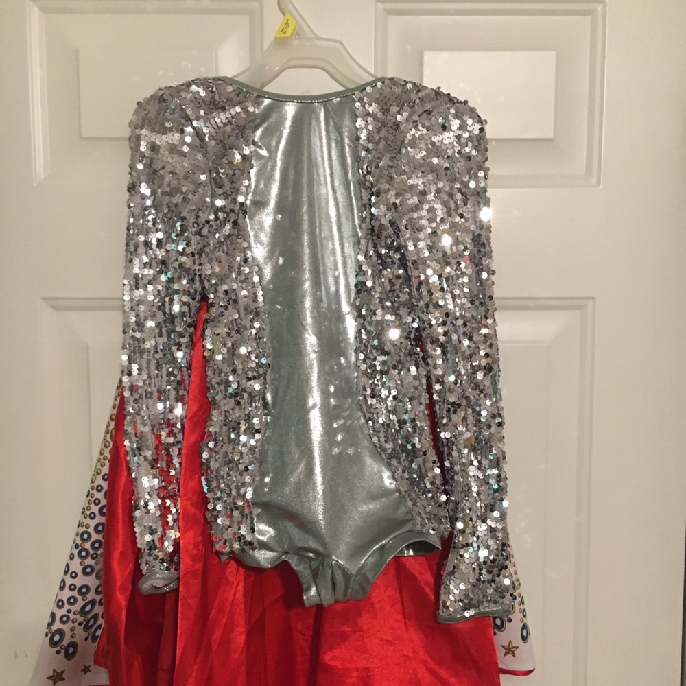 Balera silver “Elvis” dance costume Large Child